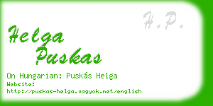 helga puskas business card